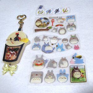 Studio Ghibli Halloween Keychain + Totoro Stickers